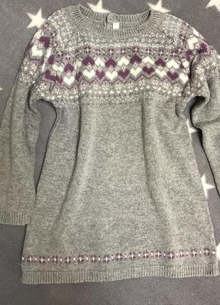 Тёплый свитер-платье. итальянская фирма idexe . 36 месяцев