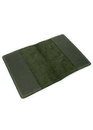 Подарунковий жіночий набір handycover №45 (зелений) гаманець, обкладинка, ключниця в коробці10 фото