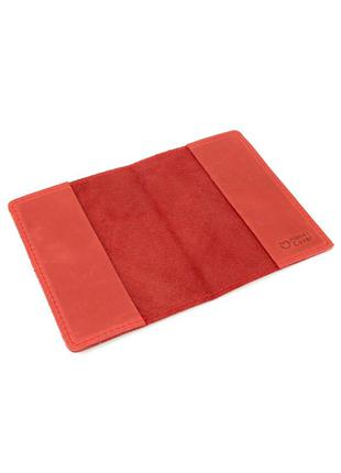 Подарунковий жіночий набір handycover №45 (червоний) гаманець, обкладинка, ключниця в коробці10 фото