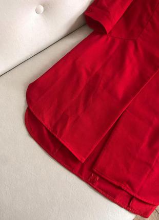Червоний подовжений піджак4 фото