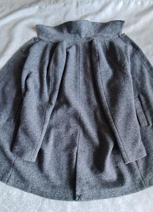 ✅ ✅ ✅  женское шерстяное серое пальто  оверсайз  woolmark7 фото