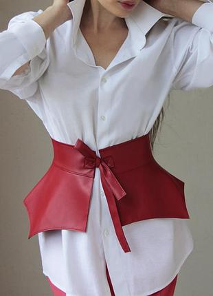 Пояс-баска из итальянской экокожи