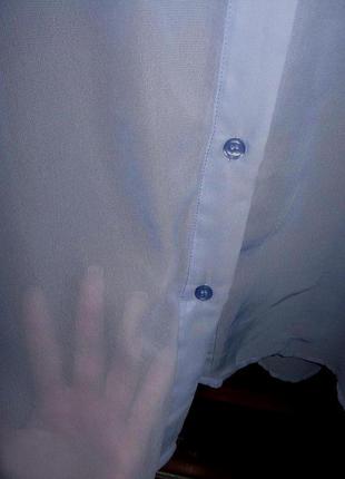 Блуза подовжена блакитна4 фото