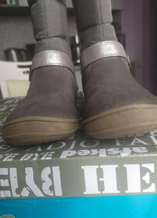 Италия. сапожки ботинки деми, теплая зима для девочки в новом состоянии2 фото