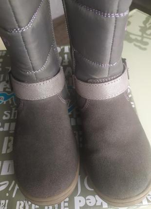 Италия. сапожки ботинки деми, теплая зима для девочки в новом состоянии5 фото