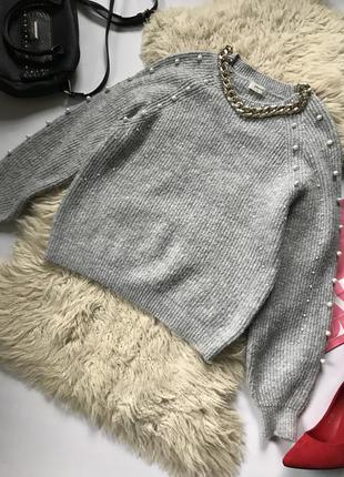 Шикарний светр з намистинами2 фото
