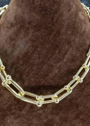 Ланцюг масивна позолота 18к