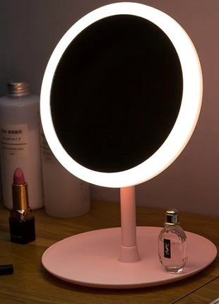 Косметическое зеркало для макияжа со светодиодной подсветкой led lighted