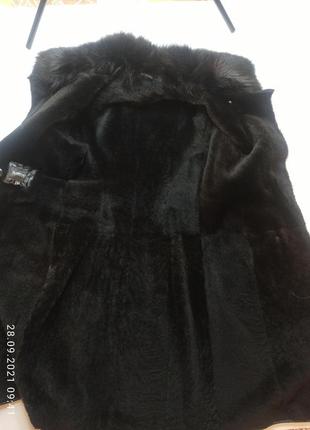 Пальто кожанное зимнее женское  натураньный мех florenza подростка девушки6 фото
