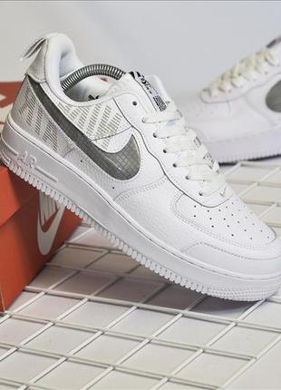 Мужские кроссовки  nike air force under construction white