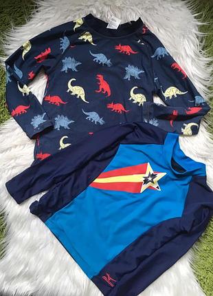 Футболка сонцезахисна для плавання mizuno, anko динозаври 4-6 років 104 110 116