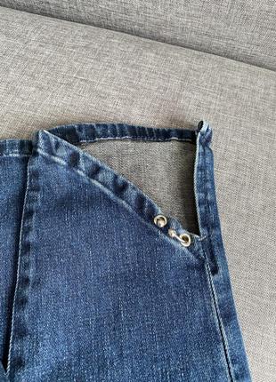 Шикарные синие джинсы с разрезами koton6 фото