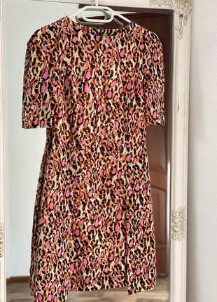 Яскраве стильне плаття в леопардовий принт river island6 фото