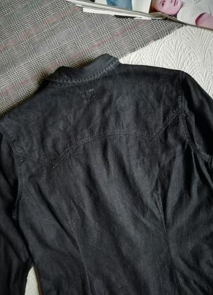 Джинсовая женская рубашка коттоновая рубашка8 фото