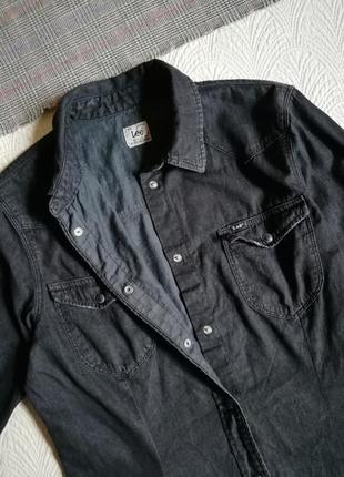 Жіноча сорочка джинсова сорочка коттоновая3 фото