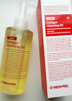 Medi-peel red lacto collagen cleansing oil гідрофільна олія з лактобактеріями