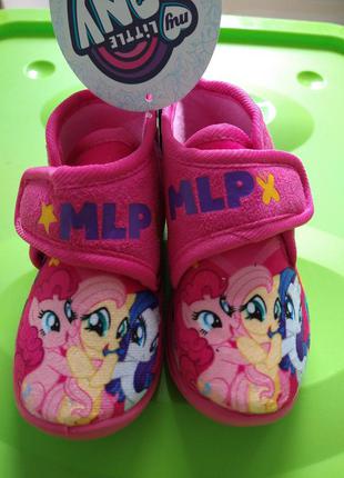 Тапочки для дівчинки my little pony 🦄 24, 25, , 29 розмір2 фото