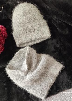 Шапка снуд комплект