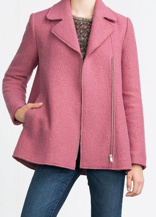 Рожеве пальто від zara