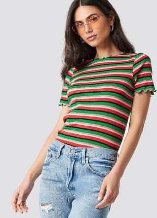 Футболка в полоску	na-kd / как zara, h&m