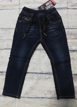 Утепленные джинсы для мальчиков 98-110
