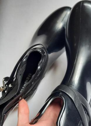 Женские резиновые короткие сапоги оригинал glamorous rain boot4 фото