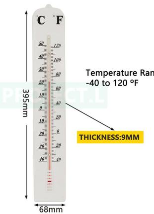Мега большой термометр, градусник 40см3 фото