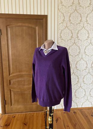 В красивенном цвете шерстяная мягкая кофта свитер джемпер полувер6 фото