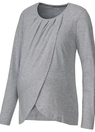 🔥скидка -20%🔥 серый хлопковый домашний костюм/пижама для беременных esmara