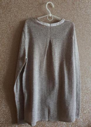 Пудровый нежнейший свитер, 48% шерсть, альпака.7 фото