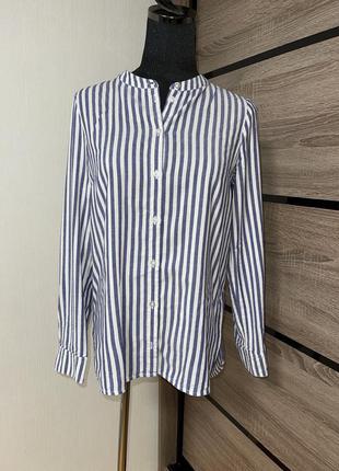Класна сорочка в синю смужку 🎁