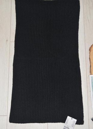 H&m новый фирменный оригинальный шарф-труба снуд рельефной вязки унисекс9 фото