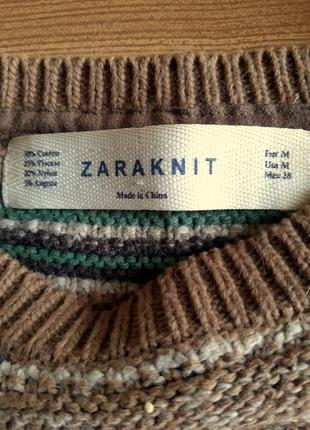 Светр  жаккардовий,  від бренду /zara knit /сша2 фото