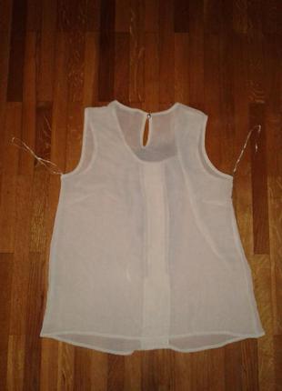 Оригинальная стильная шифоновая блуза с контрастным воланом atmosphere l p.3 фото