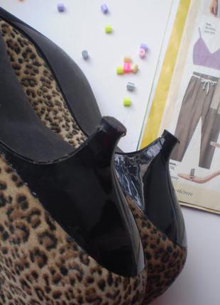 Женские челси ботинки  kaleidoscope uk8 42р. леопардовые6 фото