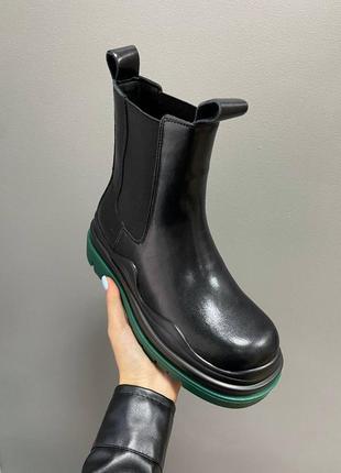 Ботинки bottega veneta boots green sole женские2 фото