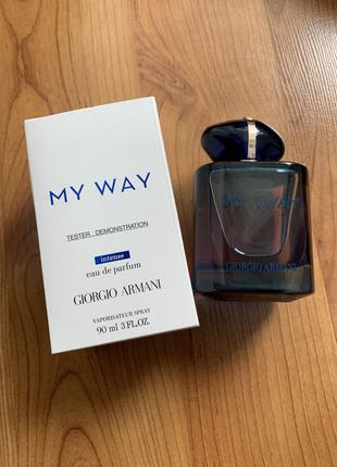 Женские духи giorgio armani my way intense tester 90 ml.