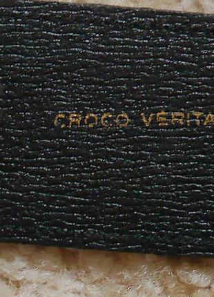 Ремень з шкіри крокодила на талію 77-84 см croco veritable6 фото