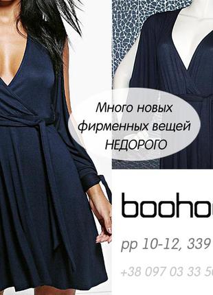 Распродажа! платье туника с оригинальными рукавами на запах boohoo 10 m 44-46 - 12 l 486 фото