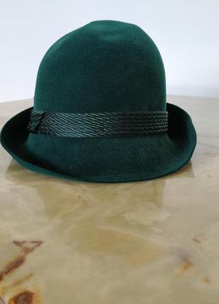 Шляпка дамская, капелюшок жіночий, фетр, шерсть5 фото