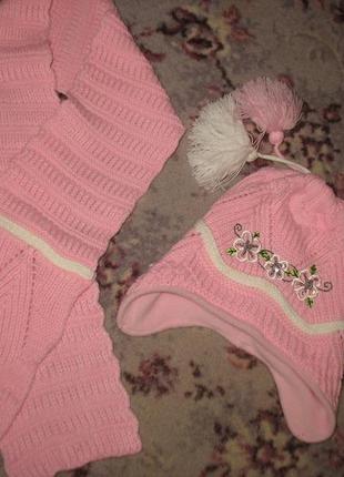 Шапка и шарфик kitti