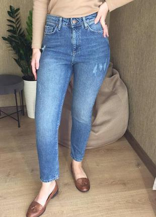 Бойфренды джинсы mom jeans с высокой посадкой1 фото