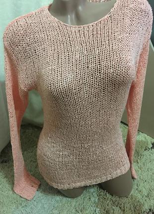 Шикарный розовый свитерок