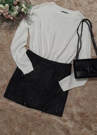 Тепла спідниця шерсть з кишенями і блискавками🌺3 фото