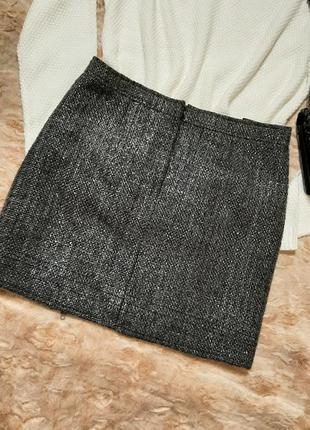 Тепла спідниця шерсть з кишенями і блискавками🌺6 фото