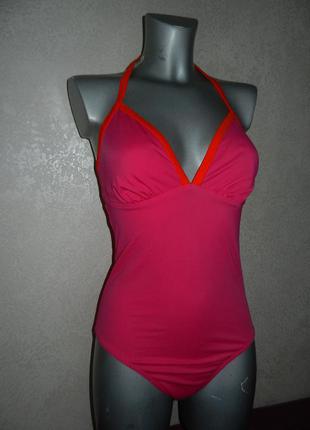 14/46-48/m-l m&s англія!цільний купальник кольору фуксії з утяжкой,новий
