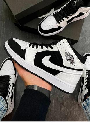 Кроссовки мужские nike JAMES air jordan черные белые кросівки чоловічі найк аир джордан чорні білі кроссы
