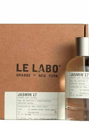 Парфюмированная вода унисекс le labo jasmin 17 (original quality)