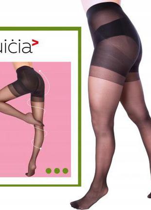 Моделирующие колготки 3-m, 4-l, 5-xl, 6-xxl, 20 den intuicia control top телесные
