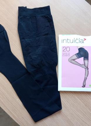 Моделирующие колготки 3-m, 4-l, 5-xl, 6-xxl, 20 den intuicia control top черные